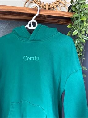 Comfrt Teal Green Hoodie